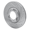 631-56000R Drilled/Slotted Brake Rotor [Silver], 1986-1994 Ford/Lincoln/Mercury/Mazda, Position: Front Right - image 1