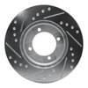 631-56000R Drilled/Slotted Brake Rotor [Silver], 1986-1994 Ford/Lincoln/Mercury/Mazda, Position: Front Right - image 4