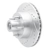 631-56008L Drilled/Slotted Brake Rotor [Silver], 1979-1991 Ford/Lincoln/Mercury/Mazda, Position: Front Left - image 2