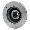 631-56011L Drilled/Slotted Brake Rotor [Silver], 1990-1991 Ford/Lincoln/Mercury/Mazda, Position: Front Left - image 4