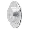 631-56012R Drilled/Slotted Brake Rotor [Silver], 1995-1997 Ford/Lincoln/Mercury/Mazda, Position: Front Right - image 2