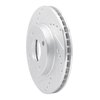 631-56013L Drilled/Slotted Brake Rotor [Silver], 1995-2002 Ford/Lincoln/Mercury/Mazda, Position: Front Left - image 2