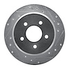 631-56015R Drilled/Slotted Brake Rotor [Silver], 1996-2002 Ford/Lincoln/Mercury/Mazda, Position: Rear Right - image 1