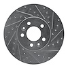 631-56016R Drilled/Slotted Brake Rotor [Silver], 1998-2002 Ford/Lincoln/Mercury/Mazda, Position: Front Right - image 1