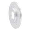 631-56018L Drilled/Slotted Brake Rotor [Silver], 1963-1986 Multiple Makes/Models, Position: Front Left - image 2