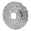 631-56019L Drilled/Slotted Brake Rotor [Silver], 2003-2011 Ford/Lincoln/Mercury/Mazda, Position: Front Left - image 2