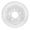 631-56020R Drilled/Slotted Brake Rotor [Silver], 2003-2011 Ford/Lincoln/Mercury/Mazda, Position: Rear Right - image 1