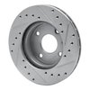 631-57000L Drilled/Slotted Brake Rotor [Silver], 1985-1989 Ford/Lincoln/Mercury/Mazda, Position: Front Left - image 4