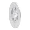 631-58000L Drilled/Slotted Brake Rotor [Silver], 1986-1989 Acura/Honda, Position: Rear Left - image 4