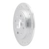 631-58000R Drilled/Slotted Brake Rotor [Silver], 1986-1989 Acura/Honda, Position: Rear Right - image 2