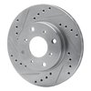 631-58001L Drilled/Slotted Brake Rotor [Silver], 1986-1987 Acura/Honda, Position: Front Left - image 2