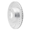631-58003L Drilled/Slotted Brake Rotor [Silver], 1987-1990 Acura/Honda, Position: Front Left - image 2