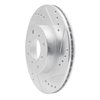 631-58003R Drilled/Slotted Brake Rotor [Silver], 1987-1990 Acura/Honda, Position: Front Right - image 2
