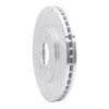 631-58004L Drilled/Slotted Brake Rotor [Silver], 1991-1996 Acura/Honda, Position: Front Left - image 2