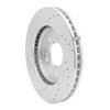 631-58004R Drilled/Slotted Brake Rotor [Silver], 1991-1996 Acura/Honda, Position: Front Right - image 4