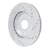 631-58005L Drilled/Slotted Brake Rotor [Silver], 1991-1996 Acura/Honda, Position: Rear Left - image 4