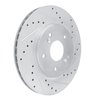 631-58005R Drilled/Slotted Brake Rotor [Silver], 1991-1996 Acura/Honda, Position: Rear Right - image 2