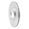 631-58006L Drilled/Slotted Brake Rotor [Silver], 1992-1998 Acura/Honda, Position: Front Left - image 2