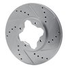 631-58006R Drilled/Slotted Brake Rotor [Silver], 1992-1998 Acura/Honda, Position: Front Right - image 2