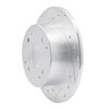 631-58007L Drilled/Slotted Brake Rotor [Silver], 1992-1994 Acura/Honda, Position: Rear Left - image 2