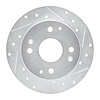 631-58007R Drilled/Slotted Brake Rotor [Silver], 1992-1994 Acura/Honda, Position: Rear Right - image 1