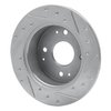 631-58009L Drilled/Slotted Brake Rotor [Silver], 1995-1998 Acura/Honda, Position: Rear Left - image 4