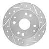 631-58009R Drilled/Slotted Brake Rotor [Silver], 1995-1998 Acura/Honda, Position: Rear Right - image 1