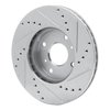 631-58010L Drilled/Slotted Brake Rotor [Silver], 1998-1999 Acura/Honda, Position: Front Left - image 4