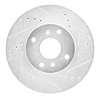 631-58010R Drilled/Slotted Brake Rotor [Silver], 1998-1999 Acura/Honda, Position: Front Right - image 1