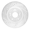 631-58012L Drilled/Slotted Brake Rotor [Silver], 1997-2005 Acura/Honda, Position: Rear Left - image 1