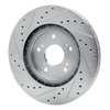 631-58012R Drilled/Slotted Brake Rotor [Silver], 1997-2005 Acura/Honda, Position: Rear Right - image 4