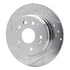 631-58014L Drilled/Slotted Brake Rotor [Silver], 1999-2003 Acura/Honda, Position: Rear Left - image 1