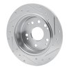 631-58014L Drilled/Slotted Brake Rotor [Silver], 1999-2003 Acura/Honda, Position: Rear Left - image 4