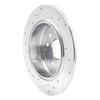 631-58014R Drilled/Slotted Brake Rotor [Silver], 1999-2003 Acura/Honda, Position: Rear Right - image 3