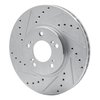 631-58015L Drilled/Slotted Brake Rotor [Silver], 1999-2004 Acura/Honda, Position: Front Left - image 2