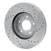 631-58015L Drilled/Slotted Brake Rotor [Silver], 1999-2004 Acura/Honda, Position: Front Left - image 4