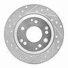 631-58016L Drilled/Slotted Brake Rotor [Silver], 1999-2001 Acura/Honda, Position: Rear Left - image 1