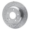 631-58016L Drilled/Slotted Brake Rotor [Silver], 1999-2001 Acura/Honda, Position: Rear Left - image 2