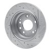 631-58016L Drilled/Slotted Brake Rotor [Silver], 1999-2001 Acura/Honda, Position: Rear Left - image 4