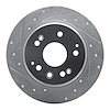 631-58017L Drilled/Slotted Brake Rotor [Silver], 2001-2003 Acura/Honda, Position: Rear Left - image 1