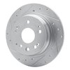 631-58017L Drilled/Slotted Brake Rotor [Silver], 2001-2003 Acura/Honda, Position: Rear Left - image 2