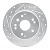 631-58019L Drilled/Slotted Brake Rotor [Silver], 2003-2011 Acura/Honda, Position: Rear Left - image 1