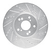 631-58020R Drilled/Slotted Brake Rotor [Silver], 2004-2008 Acura/Honda, Position: Front Right - image 1