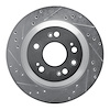 631-58022L Drilled/Slotted Brake Rotor [Silver], 2005-2012 Acura/Honda, Position: Rear Left - image 1