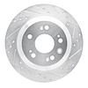 631-58022R Drilled/Slotted Brake Rotor [Silver], 2005-2012 Acura/Honda, Position: Rear Right - image 1