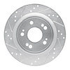 631-58024L Drilled/Slotted Brake Rotor [Silver], 2014-2020 Acura/Honda, Position: Rear Left - image 1