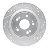 631-58024R Drilled/Slotted Brake Rotor [Silver], 2014-2020 Acura/Honda, Position: Rear Right - image 1