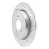 631-58024R Drilled/Slotted Brake Rotor [Silver], 2014-2020 Acura/Honda, Position: Rear Right - image 2