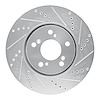 631-58025R Drilled/Slotted Brake Rotor [Silver], 2014-2020 Acura/Honda, Position: Front Right - image 1