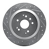 631-58028L Drilled/Slotted Brake Rotor [Silver], 2014-2016 Acura/Honda, Position: Rear Left - image 1